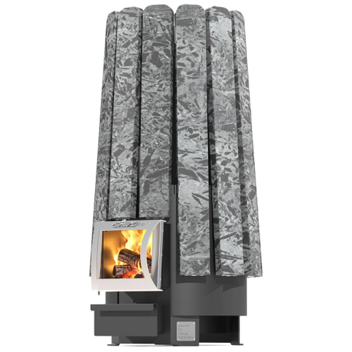 Дровяная банная печь Grill'D Cometa Vega 240 Short Stone Pro (Серпентинит)
