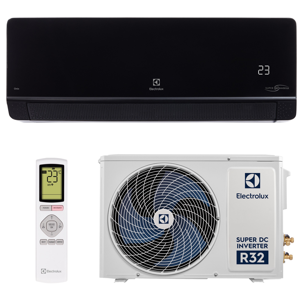 Сплит-система инверторного типа Electrolux Onix Super DC EACS/I-09HIX-BLACK/N8 комплект