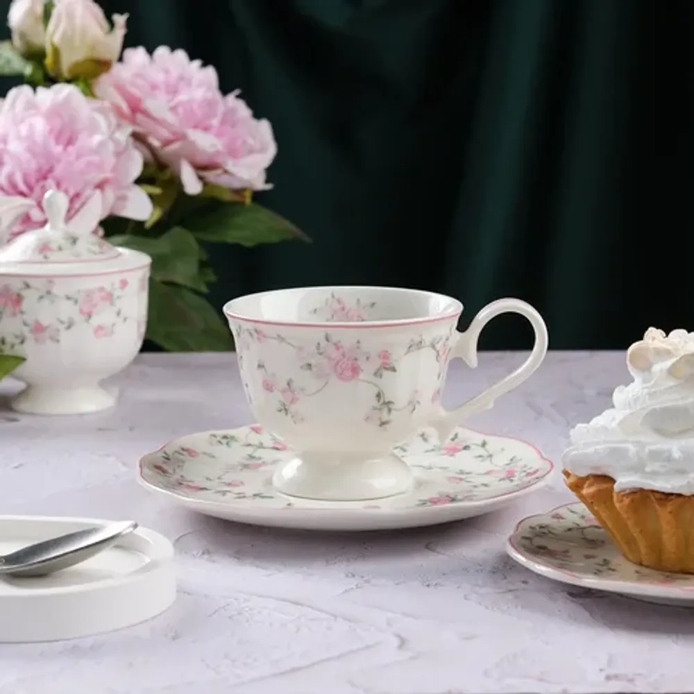 Чайная пара 200 мл d 9,3 см h7,3 см La Vie En Rose Noble [6]