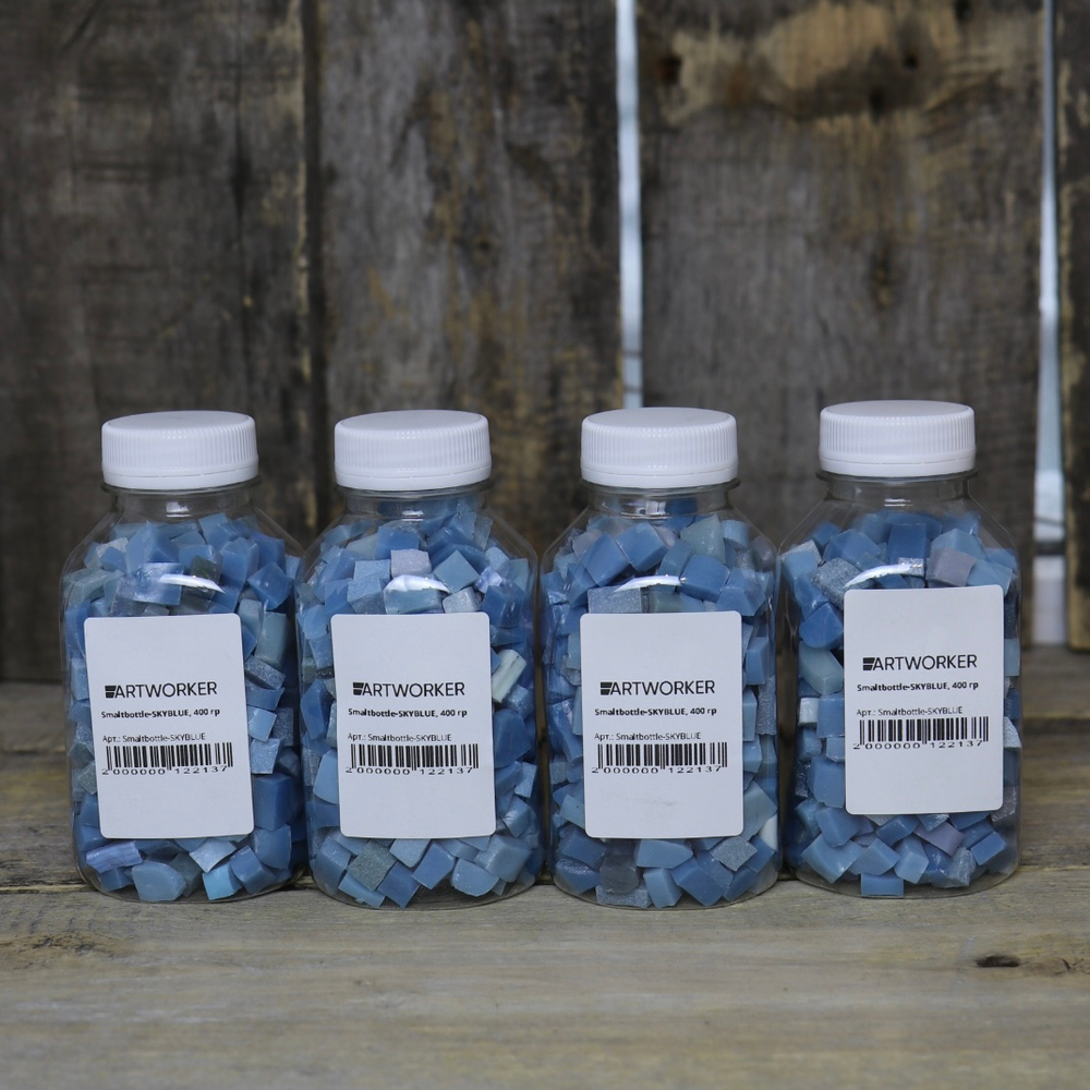 Голубая смальта стекло Smaltbottle-SKYBLUE ArtWorker