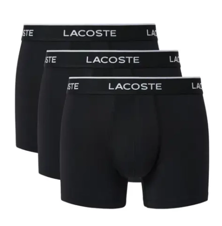 Боксерки теннисные Lacoste Microfiber Trunks 3P - black