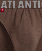 Мужские трусы слипы спорт Atlantic, 1 шт. в уп., пима хлопок, темно-бежевый, MP-1574