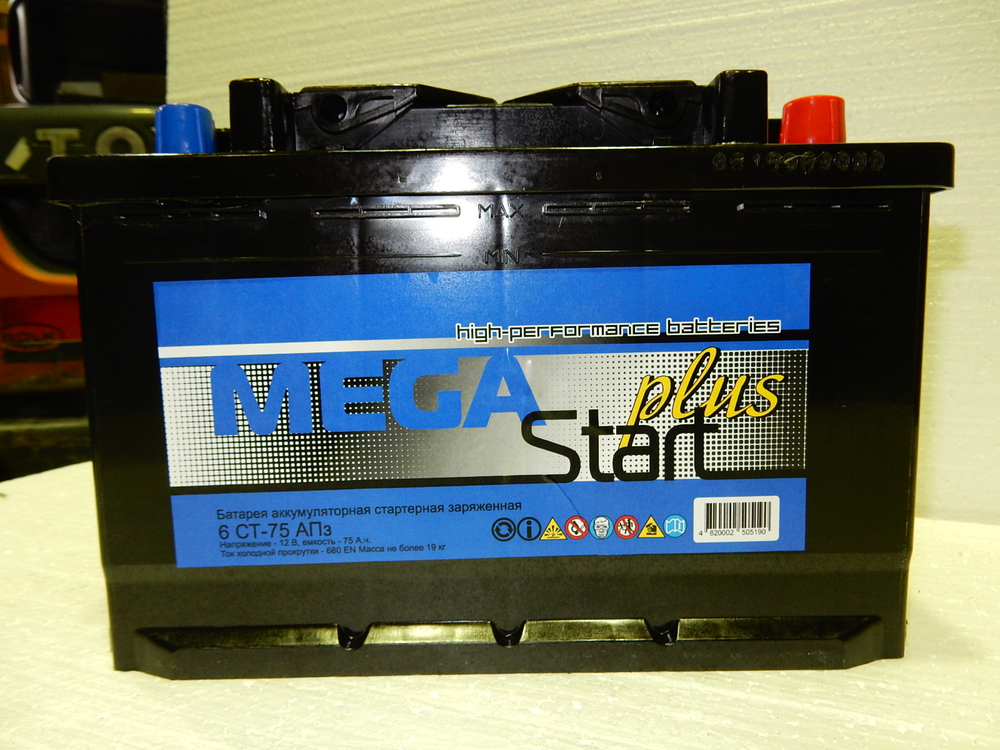 Аккумулятор 75 MegaStart Plus о.п. R+ (Калининград)