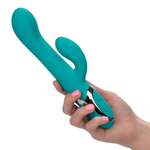 Бирюзовый перезаряжаемый вибратор-кролик California Exotic Novelties Enchanted Lover SE-0649-10-3