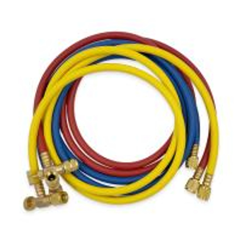 Заправочные шланги с вентилями WIPCOOL MRH-1SV набор 3шт по 1.8м, 1/4"-5/16" SAE, до 55 Bar