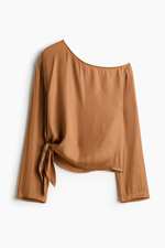 Топ на одно плечо со шнуровкой - H&M