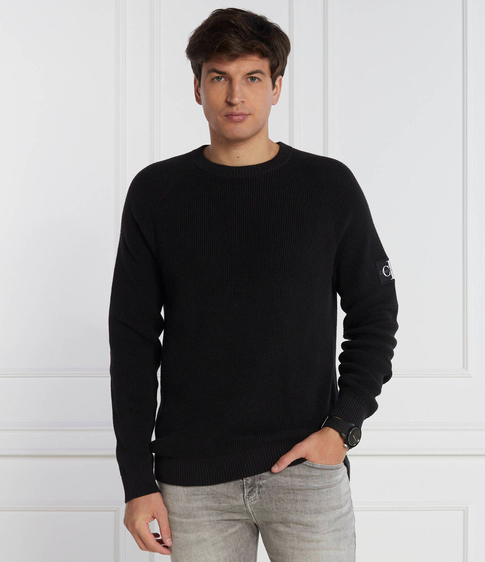Свитер BADGE EASY CALVIN KLEIN JEANS - черный(J30J323989)