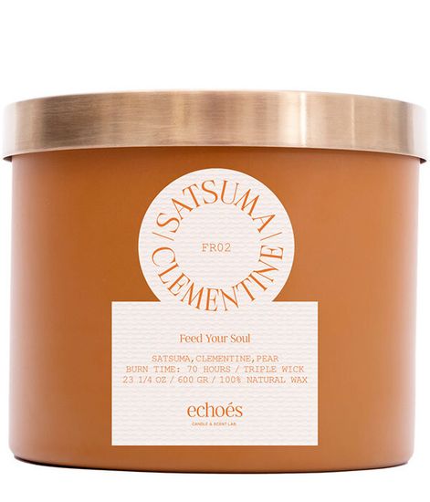 Satsuma Clementine, свеча Feed your soul collection, Echoes