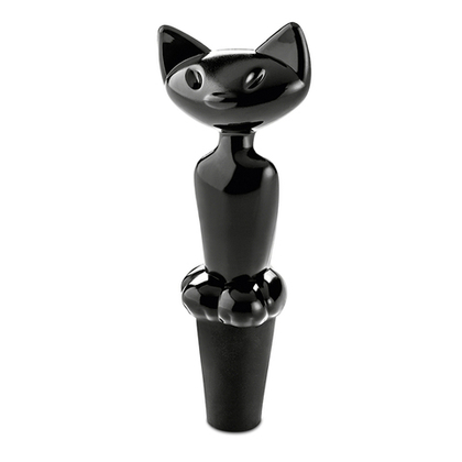 Пробка для бутылки miaou, черная
