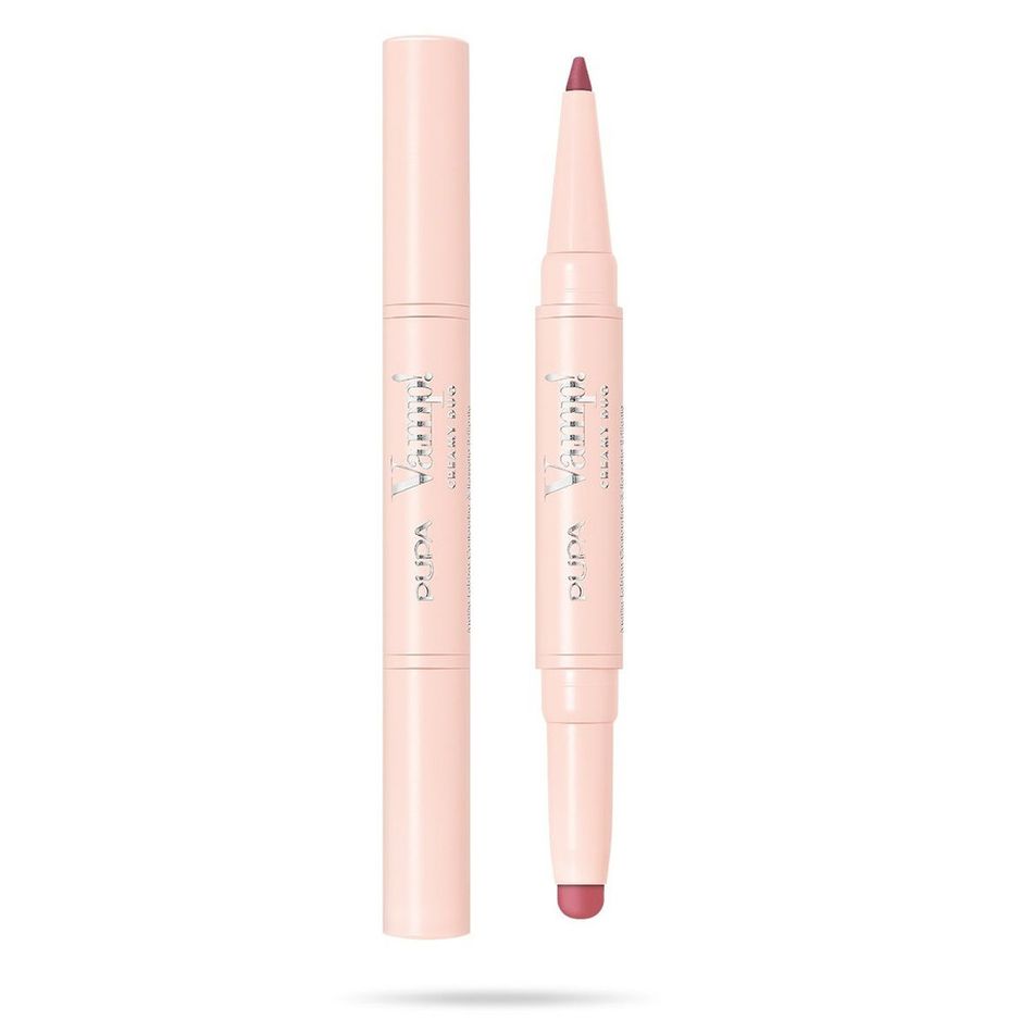 Губная помада Pupa VAMP! Creamy Duo тон 008 винтажный розовый