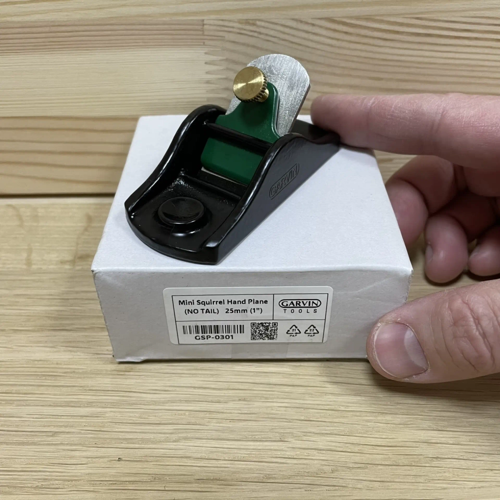 Рубанок металлический мини GARVIN Mini Squirrel Plane "Белка без хвоста" 85 мм, лезвие 25 мм SSP-0301