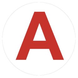 Самоклеящаяся этикетка ЭРА INFO-LLP-129 50х50мм А для маркировки аварийных светильников | Наклейки для светильников (знаки безопасности)