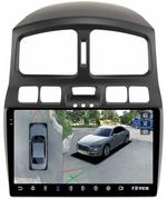 Магнитола для Hyundai Santa Fe 2000-2013 - Teyes CC3-2K-360 на Android 10, Быстрая, 2K QLED, CarPlay, 4G SIM-слот, 4 камеры в комплекте
