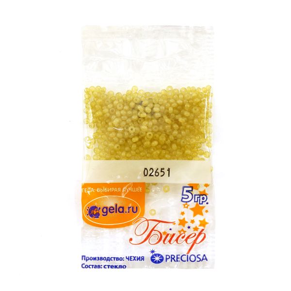 Бисер Preciosa 10/0, 50 г (10 шт по 5 г), цв.02651