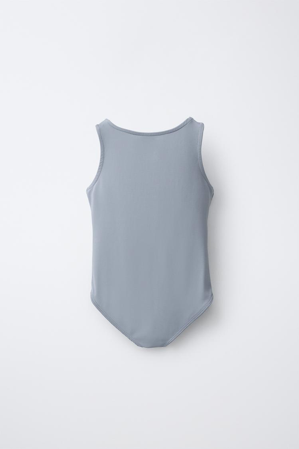 ZARA БОДИ ИЗ ПОЛИАМИДА С УЗЛОМ, СИНИЙ