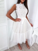кружевное белое платье + plus size