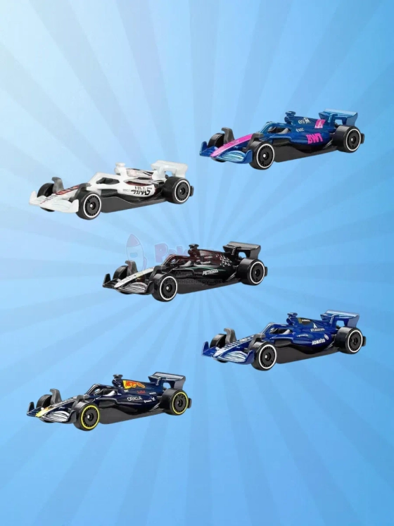 Набор из 5 машинок Хот Вилс Formula 1 JLN11