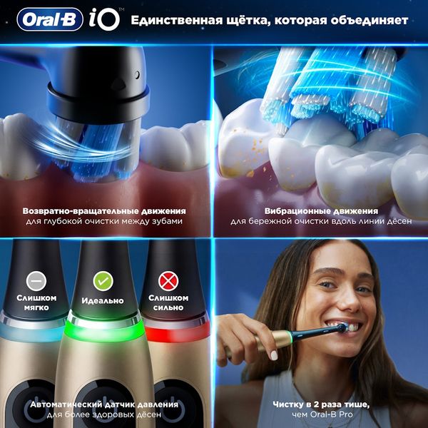 Электрическая зубная щетка Oral-B iOM10.1B4.AD Lunar Gold Limited Edition