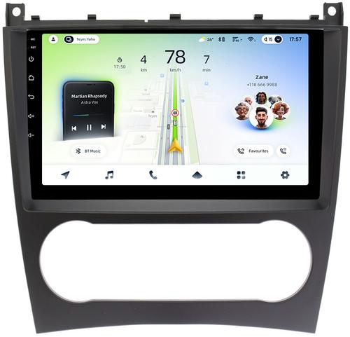 Магнитола для Mercedes-Benz C W203 2004-2007 - Teyes CC4L монитор 9" IPS, Android 14, Быстрая, Snapdragon 662, CarPlay, 4G SIM-слот
