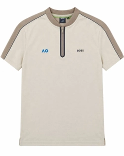 Футболка для мальчика теннисная BOSS x AO Kids Piqué Logo - beige