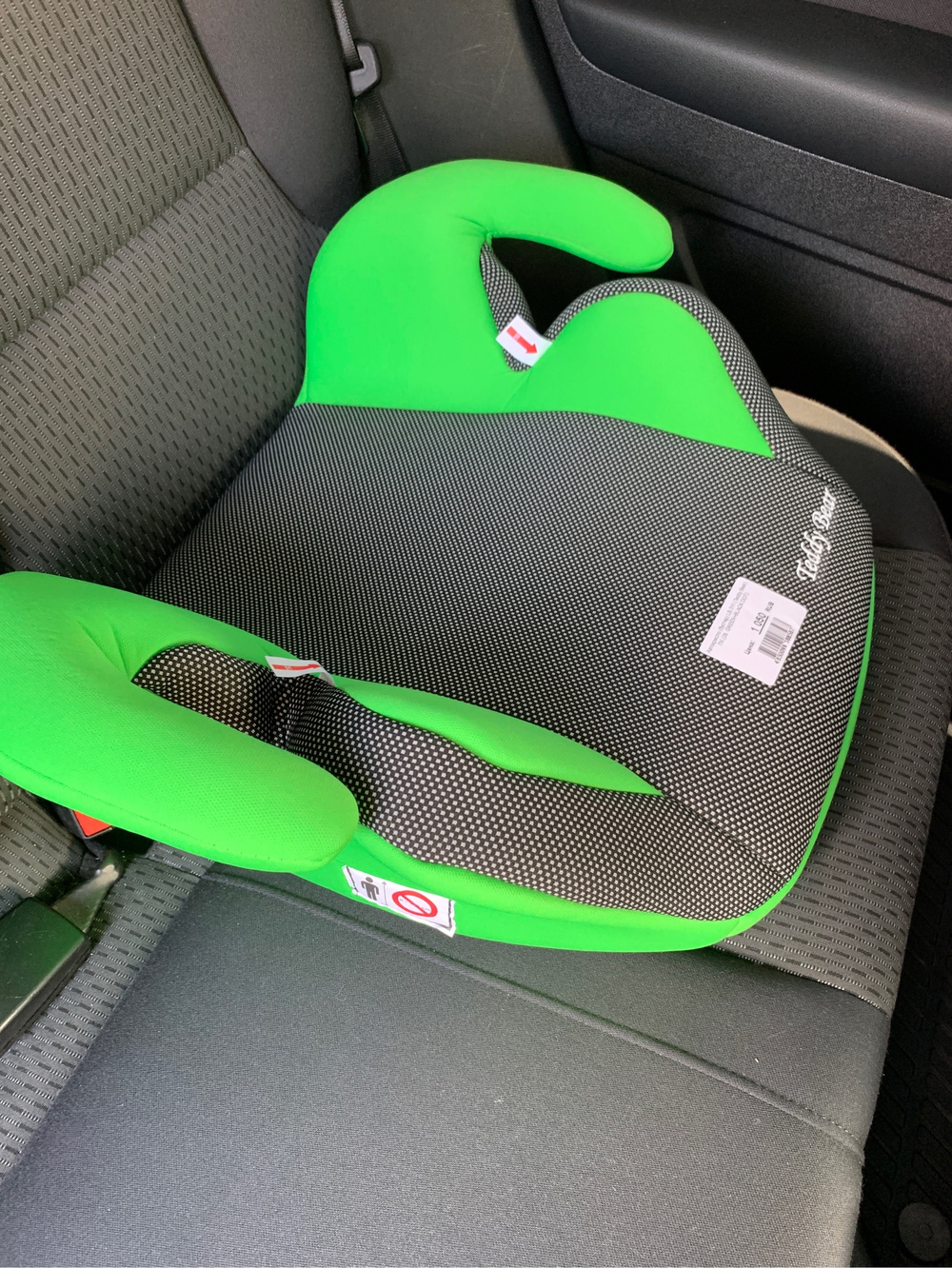 Автокресло (бустер) LB 311 (Teddy Bear) ПК (28. GREEN+BLACK DOT)