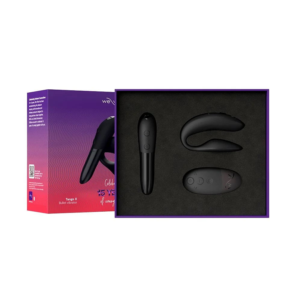 Набор для пар WOW 15 Year Anniversary Collection: минивибратор Tango X + вибратор для пар Sync 2