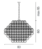 люстра Vistosi Giogali SP 80