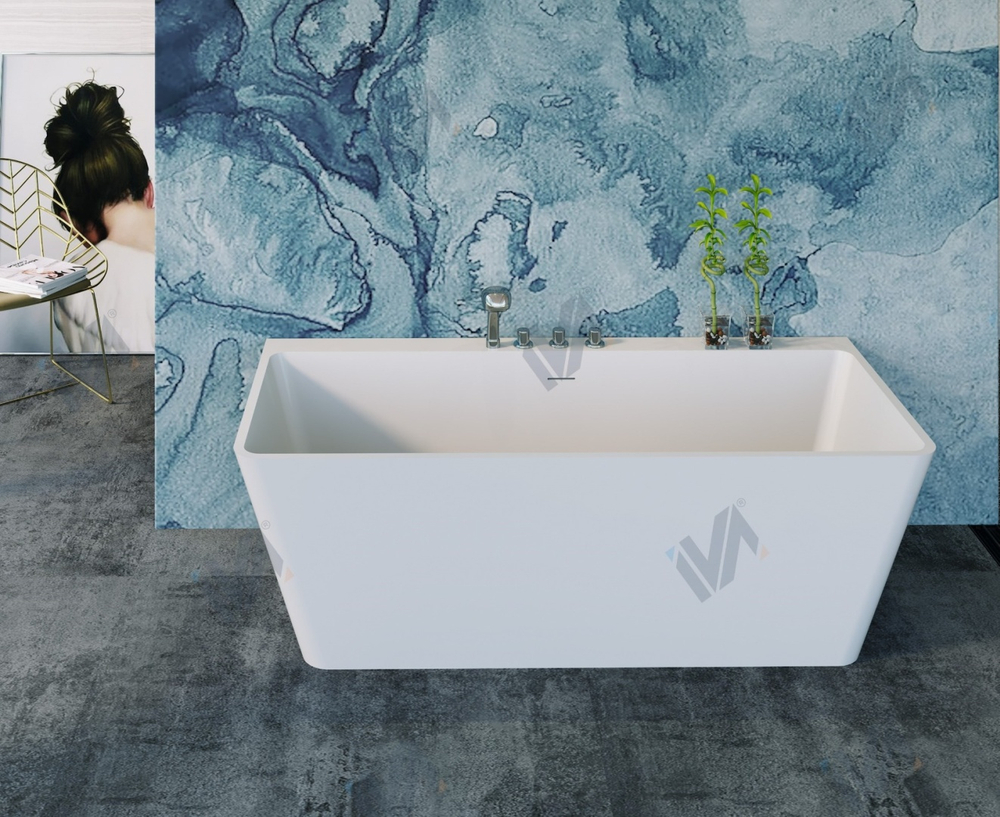 Ванна из искусственного камня IVA BS301150 прямоугольная 1500x750х580 мм