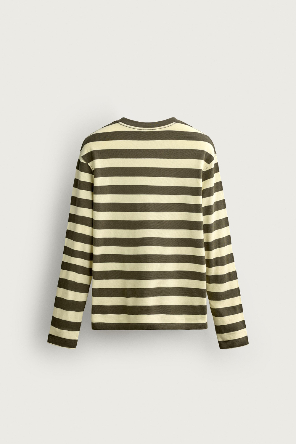 ЖАККАРДОВАЯ ФУТБОЛКА REGULAR FIT В ПОЛОСКУ — ZARA