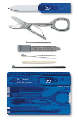 Швейцарская карточка Victorinox SwissCard, синяя