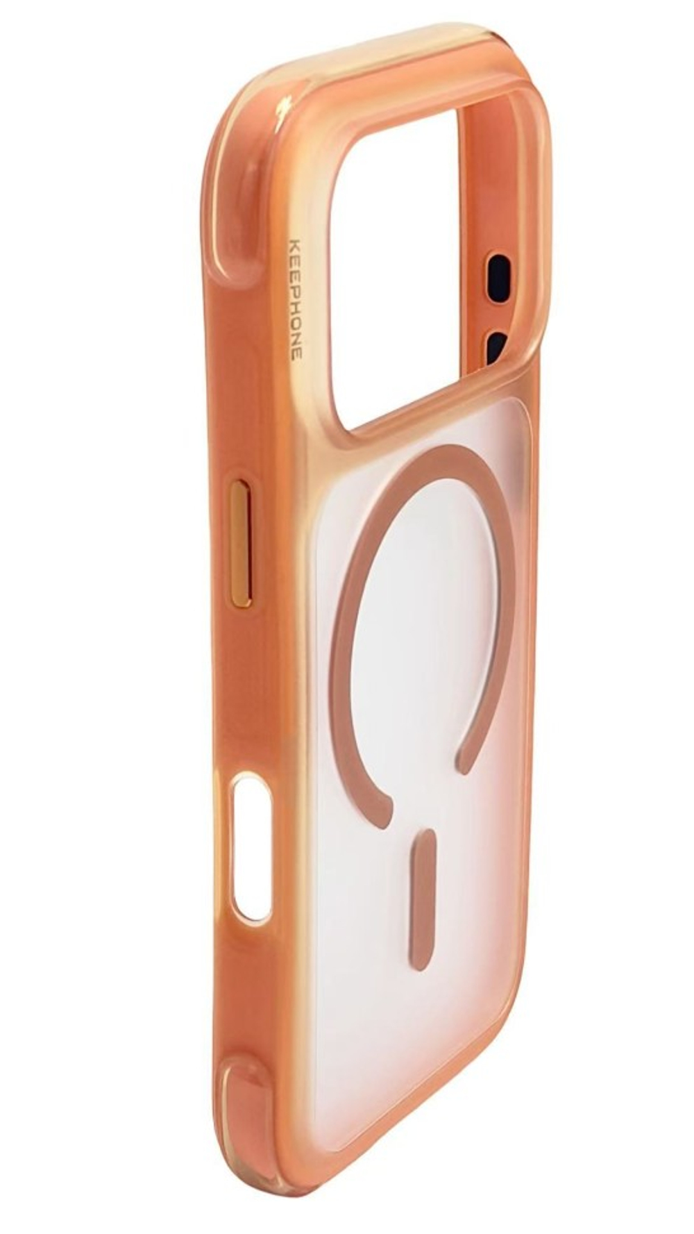 Накладка для i-Phone 17 Pro Keephone Monica Airbag оранжево-прозрачный
