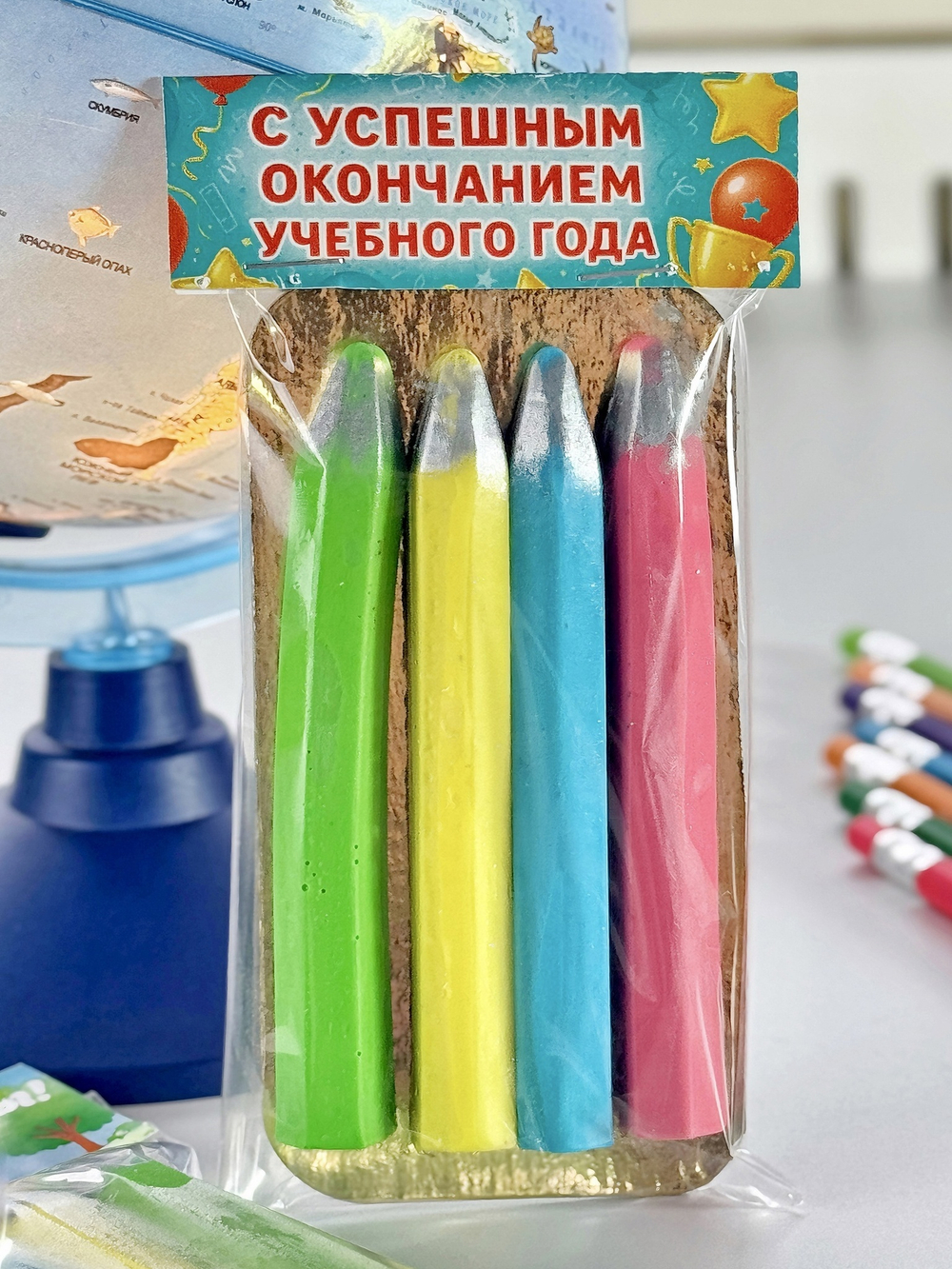 Подарочный набор "Цветные карандаши" Сливочный зефир (арт 0109)