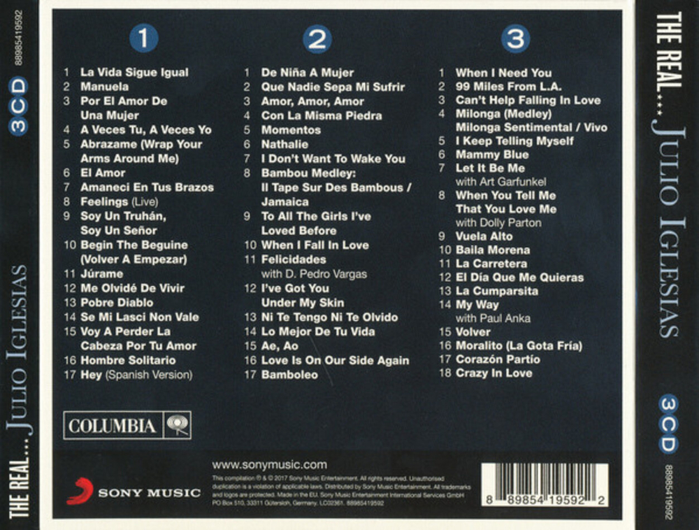 Julio Iglesias / The Real... Julio Iglesias (3CD)