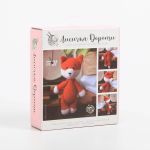 Пряжа в наборе для вязания Амигуруми, мягкая игрушка "Лисичка Дороти", 10х4х 14 см