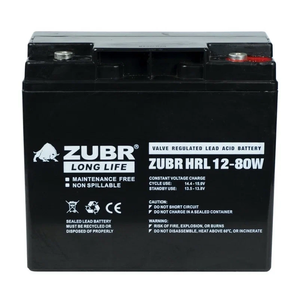 ZUBR HRL12-80W 12V18Ah, NPP