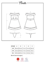 Мини-сорочка с открытыми плечами Floresita XLXXL (48-50) (Цвет: черный)