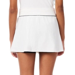 Теннисная юбка Lacoste Ultra Dry Tennis Heritage Ribbed - white/navy blue