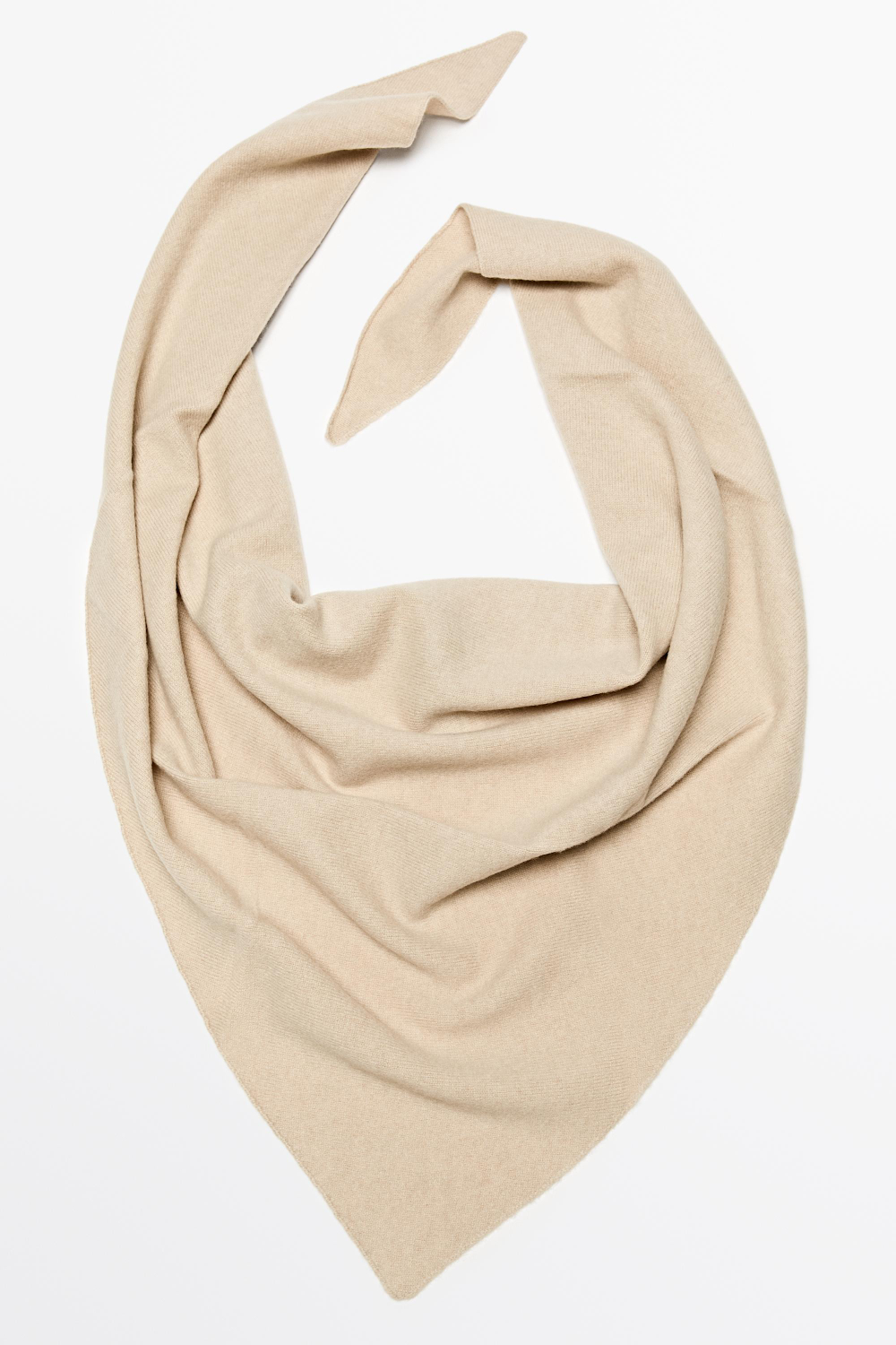 Massimo Dutti Трикотажная бандана из смесовой шерсти и кашемира, норка