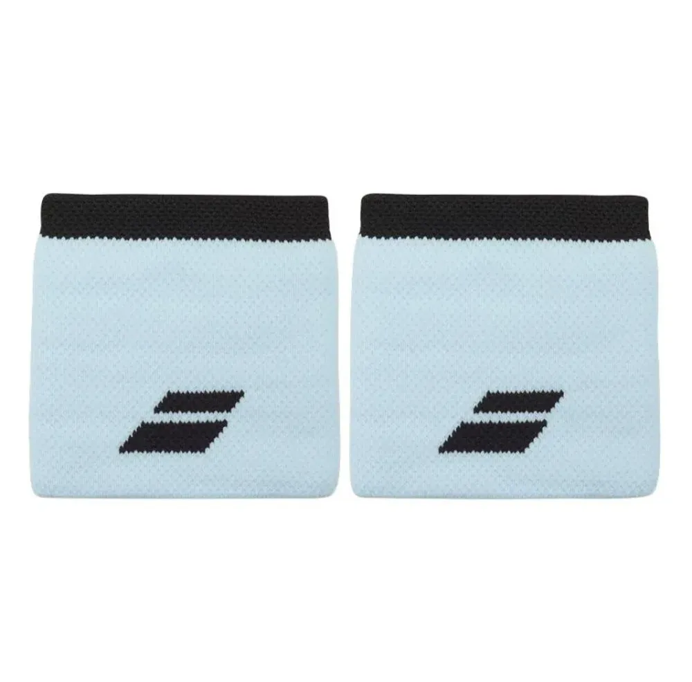 Напульсник теннисный Babolat Logo Wristband 2P - illusion blue