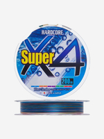 Плетеный шнур Duel PE Hardcore Super X4 200м 5Color #0,6 (0,13мм) 5,4kg