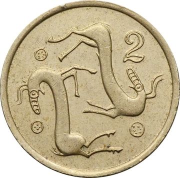 2 цента 1985 Кипр