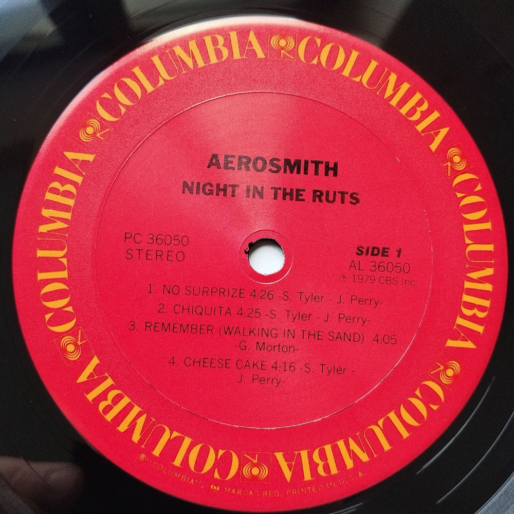 Винтажная виниловая пластинка LP Aerosmith Night In The Ruts (USA 1979)