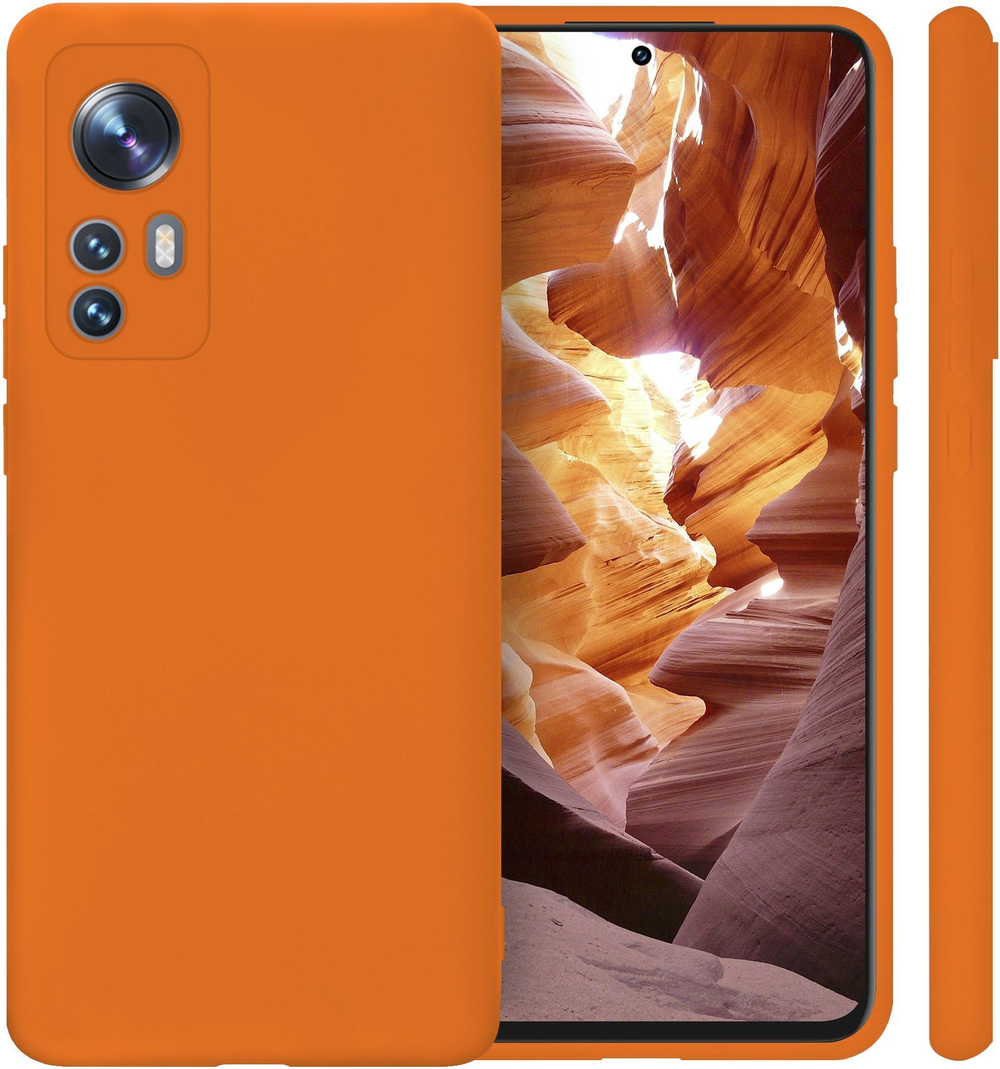 Мягкий Soft Touch чехол из силикона для XIAOMI 12 / 12X (не PRO,T,S,LITE!) с бархатной подкладкой