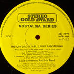 Louis Armstrong ‎– The Unforgettable Louis Armstrong (Англия 1974г.)
