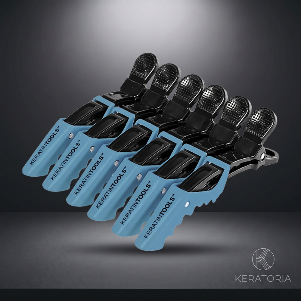 Зажимы пластиковые «крокодил» Keratin Tools, 6 шт.