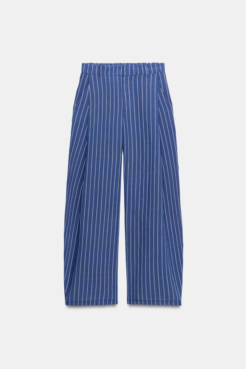 СТРУЯЩИЕСЯ БРЮКИ СО СКЛАДКАМИ — ZARA