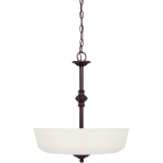 люстра Melrose 3 Light 18 inch English Bronze Pendant Ceiling Light
