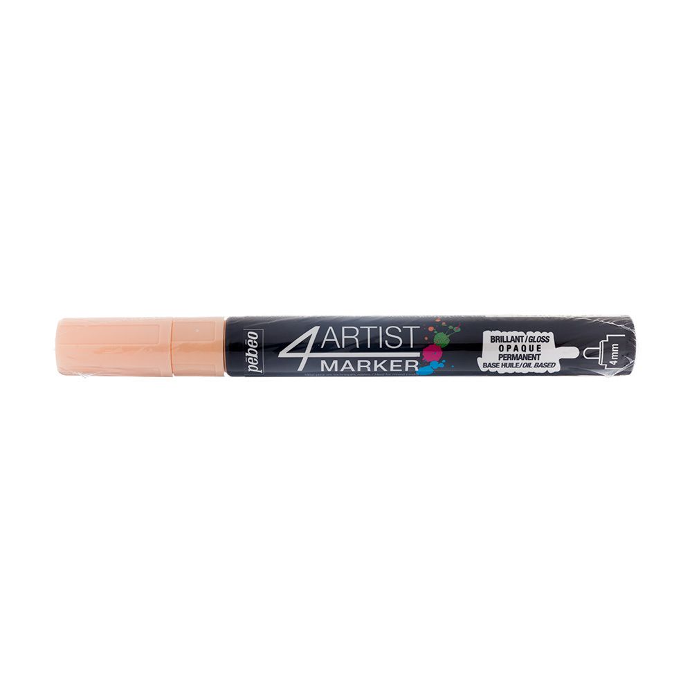 Маркер художественный 4Artist Marker на масляной основе 4 мм, перо круглое, 6 шт, 580165 слоновая кость, Pebeo