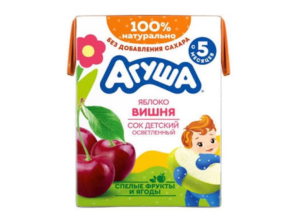 Сок "Агуша" яблоко вишня 200мл