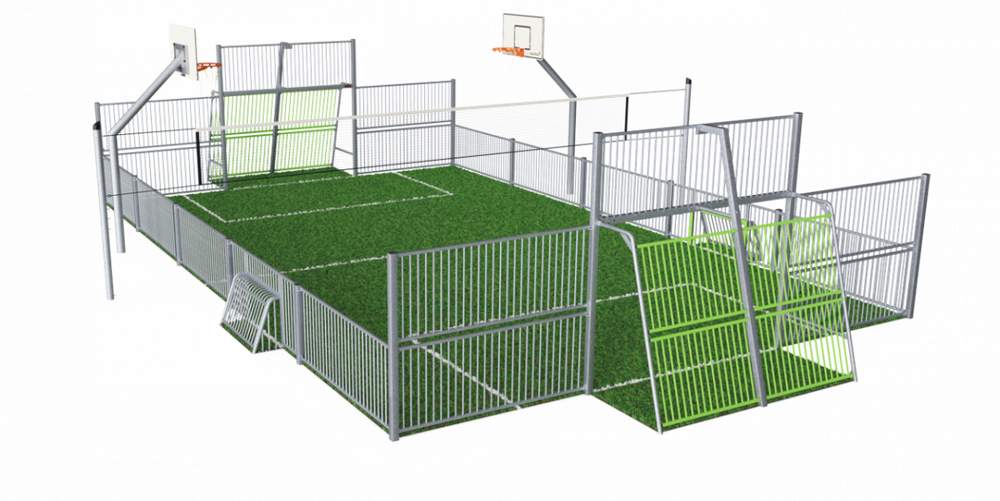 Площадка MUGA, 11x15 - металл